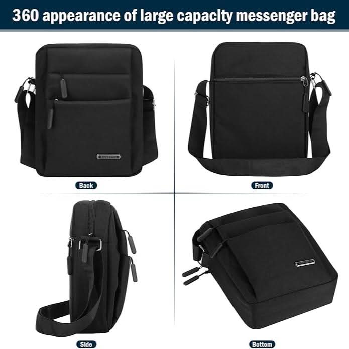 Waterproof Men's Shoulder Bag with Anti-Theft Zipper, Adjustable Shoulder Strap, Compact Crossbody Bag for Everyday Use | Sansoti