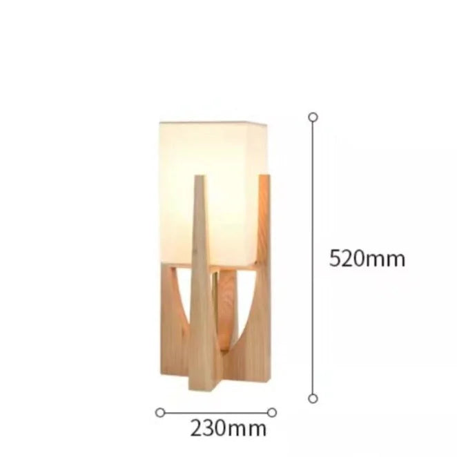 Vloerlamp Massief Hout Japandi Perkamentpapier Handgemaakt Minimalistisch 3 Maten LED | Sansoti
