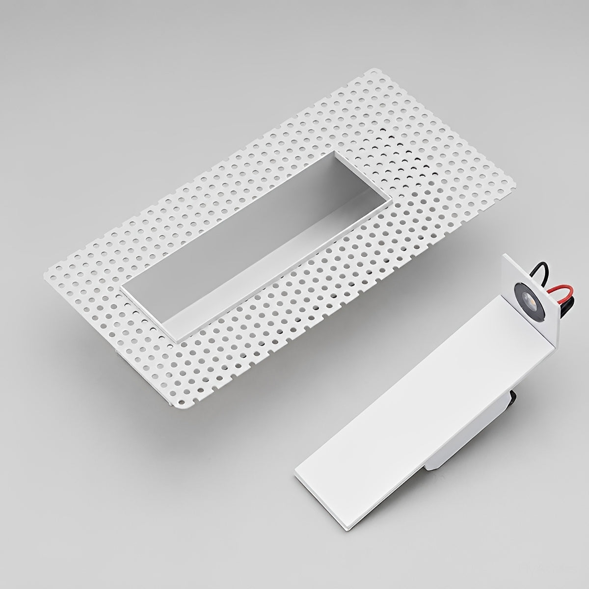 Recessed wall light with motion sensor aluminum LED rectangular square stair lighting modern stylish | Sansoti