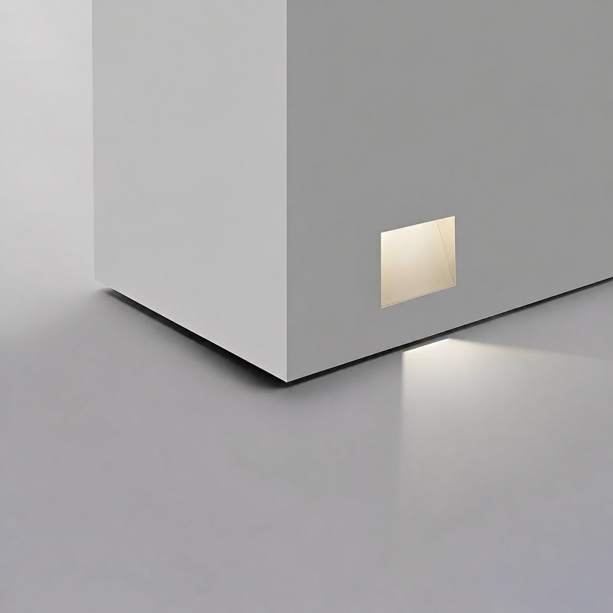 Recessed wall light with motion sensor aluminum LED rectangular square stair lighting modern stylish | Sansoti