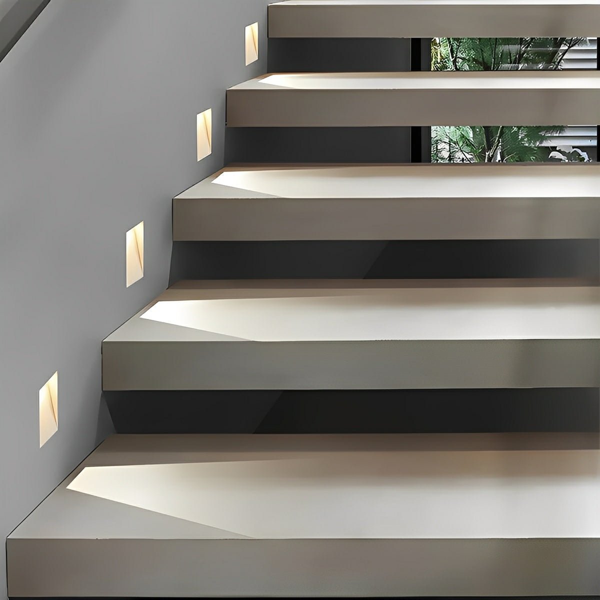 Applique murale LED en aluminium, rectangulaire et carrée, avec détecteur de mouvement, pour hall d’entrée, chambre et couloir, économe en énergie, moderne | Sansoti
