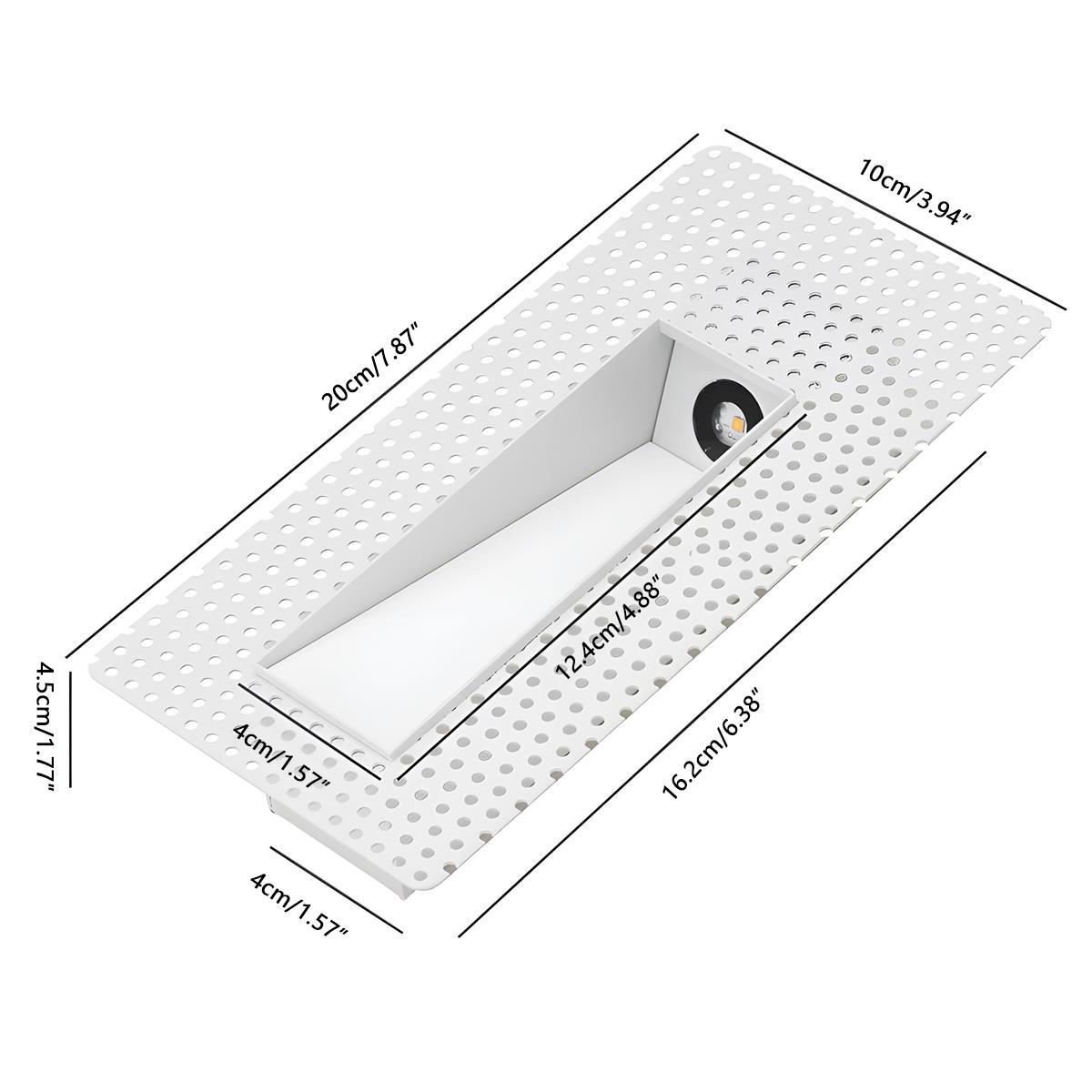 Applique murale LED en aluminium, rectangulaire et carrée, avec détecteur de mouvement, pour hall d’entrée, chambre et couloir, économe en énergie, moderne | Sansoti