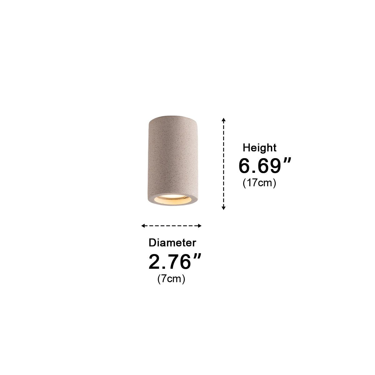Aufbauleuchte Beton Grau GU10 LED Deckenlampe Wohnzimmer Schlafzimmer Küche Industrial Betonoptik Deckenstrahler Aufbauleuchte Minimalistische Beleuchtung | Restfield