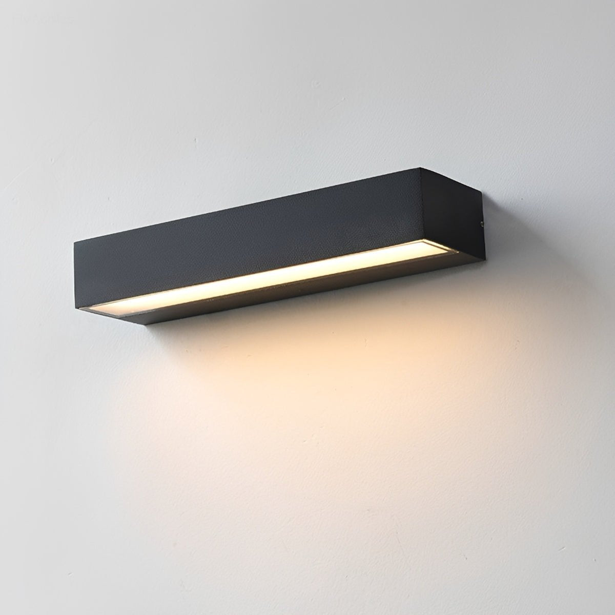 Schwarze LED-Außenwandleuchte, wasserdicht, aus Aluminium, schmales Design, für Veranda, Haustür und Fassade, IP65, Gartenbeleuchtung | Sansoti