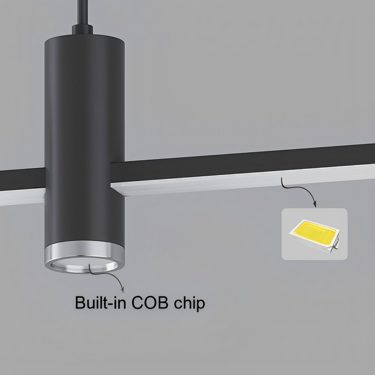 Pendelleuchte Aluminium-Leiste LED Dimmbar Schwarz Gold 90-150cm Modernes skandinavisches Design Esszimmer Wohnzimmer | Sansoti
