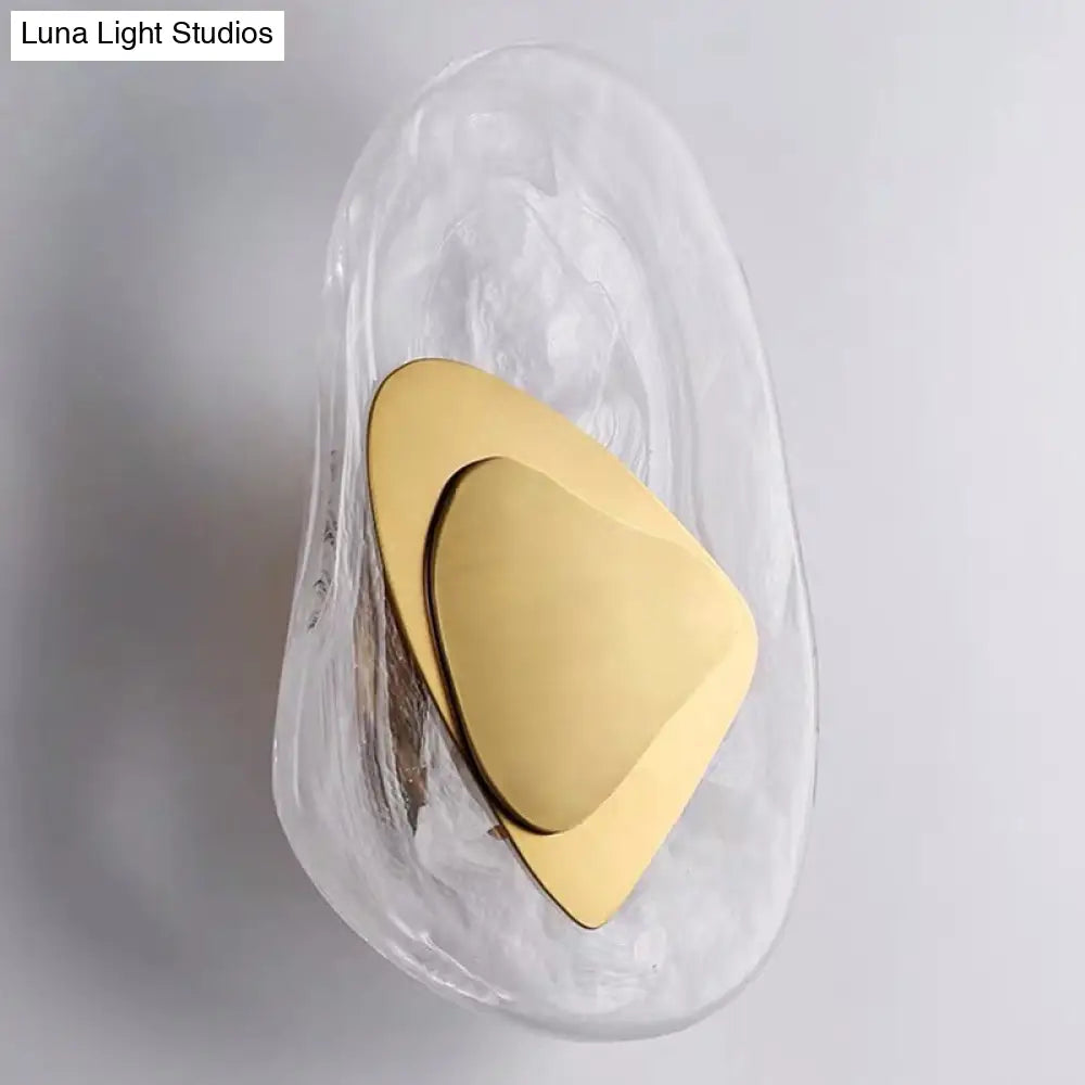 Glazen Wandlamp met Metalen Behuizing 28cm Dimbaar LED Verlichting voor Slaapkamer Woonkamer Sfeerverlichting | Sansoti