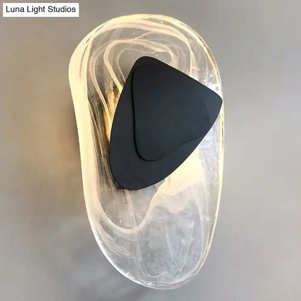 Glazen Wandlamp met Metalen Behuizing 28cm Dimbaar LED Verlichting voor Slaapkamer Woonkamer Sfeerverlichting | Sansoti