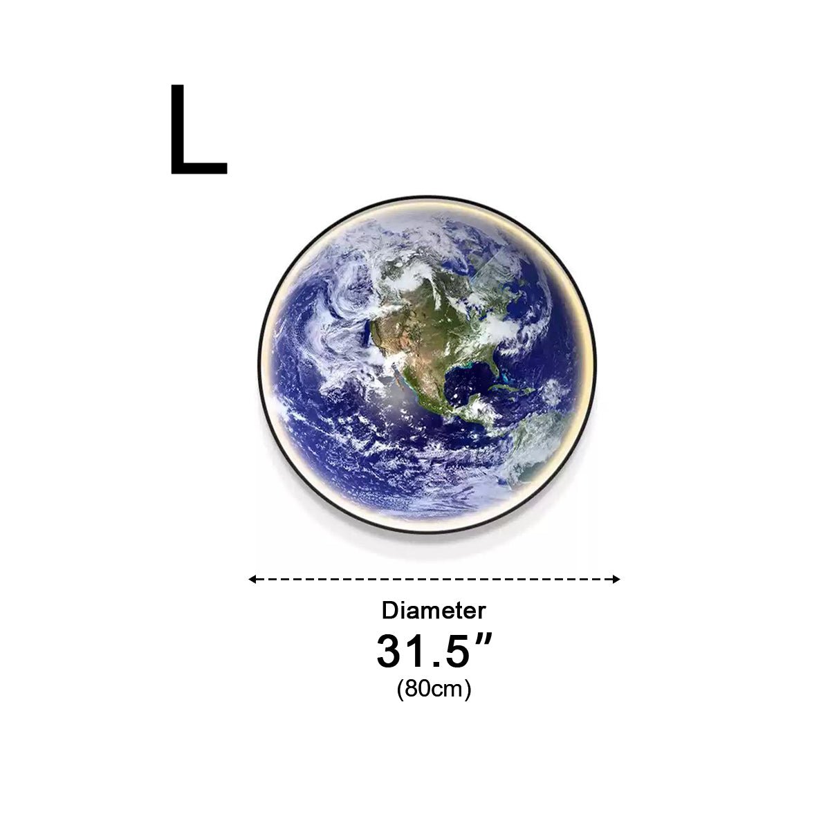 Globe Wall Lamp LED 3D Earth Globe Dimmable Blue Acrylic Iron Modern Interior Lighting Living Room | Sansoti