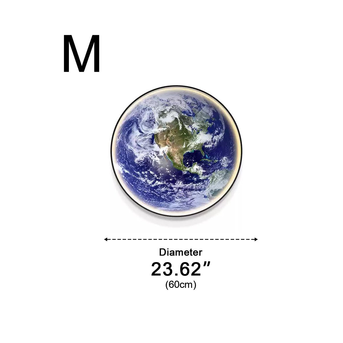 Globe Wall Lamp LED 3D Earth Globe Dimmable Blue Acrylic Iron Modern Interior Lighting Living Room | Sansoti