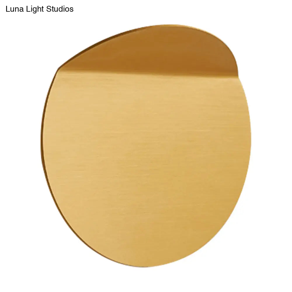 Applique murale ronde en métal, LED à intensité variable, blanc chaud, pour entrée, hall et couloir, design moderne scandinave, éclairage d’ambiance | Sansoti