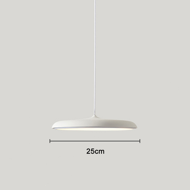 Scandinavian LED Ceiling Light Round Pendant Light Metal Acrylic Nordic Design Living Room Dining Room Hallway Bedroom | Sansoti