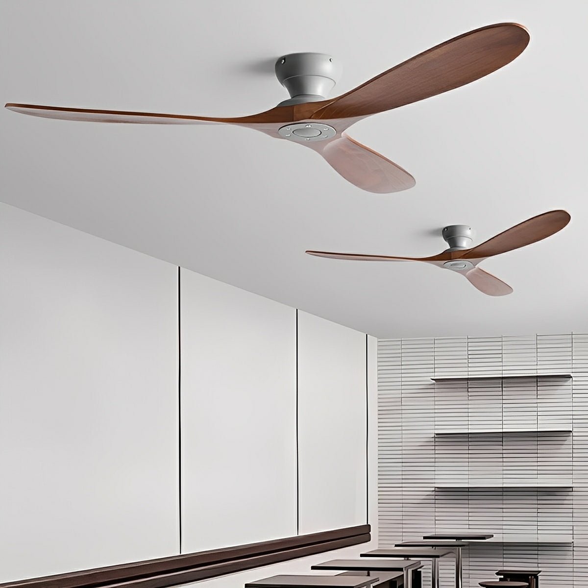 Plafondventilator Hout DC Motor 6 Snelheden Afstandsbediening Omkeerbaar Stil Woonkamer Eetkamer Slaapkamer | Sansoti