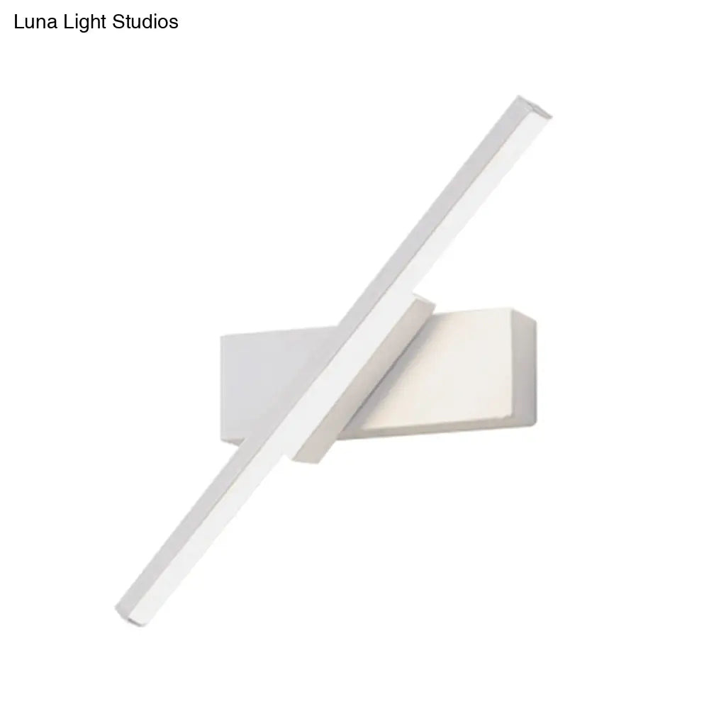 Lineare LED-Wandleuchte mit Acryl-Lichtstreifen für moderne Innenräume, Schwarz oder Weiß, stimmungsvolles Lichtdesign | Sansoti