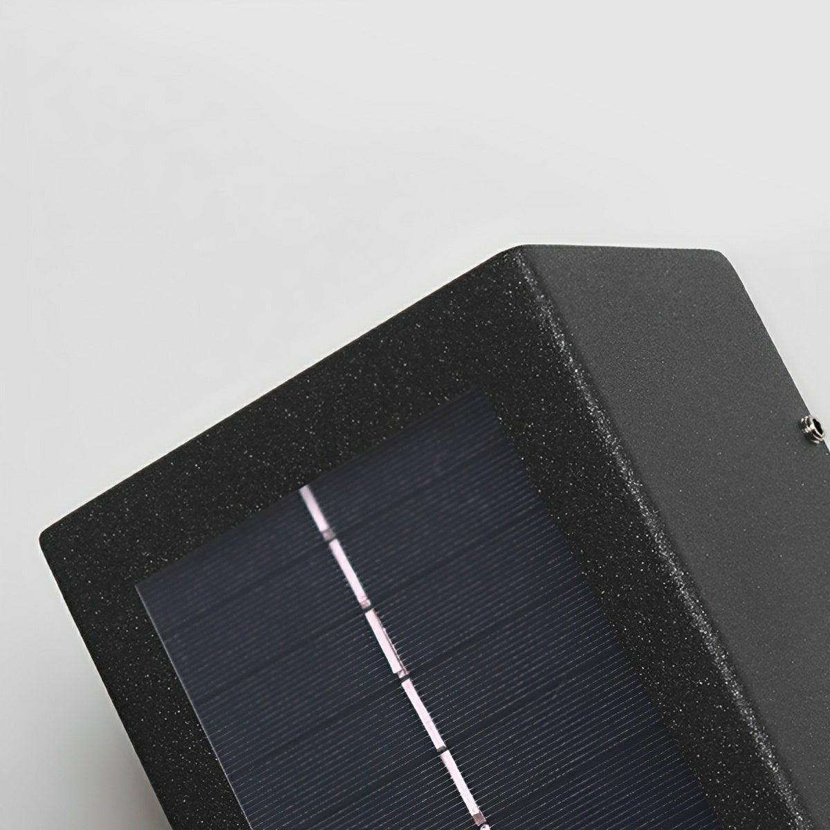 Solar Außenleuchte Up Down LED Aluminium Schwarz Garten Haustür Veranda IP65 Wandleuchte Solarenergie Oben Unten Beleuchtung Modern Minimalistisch | Restfield