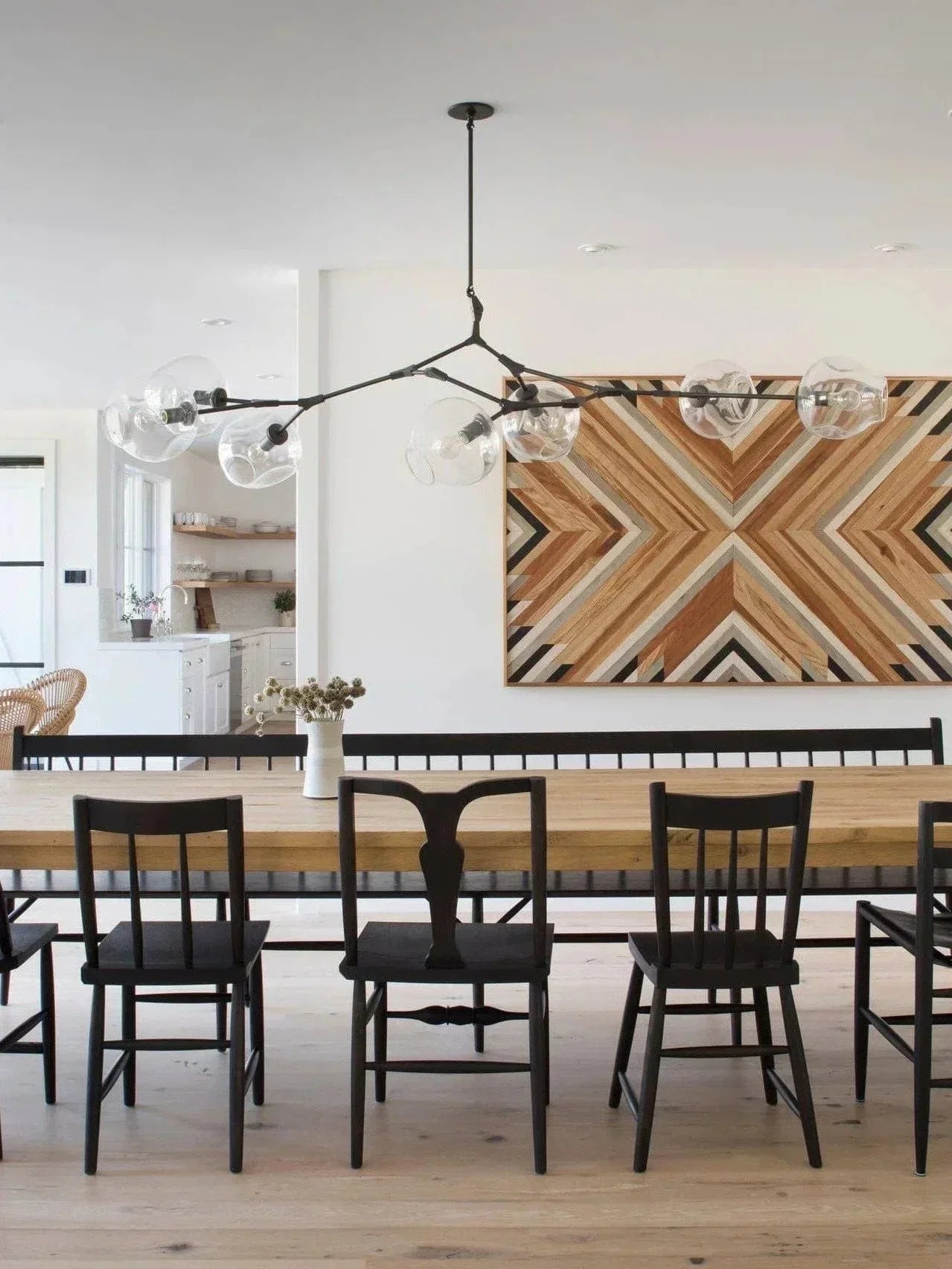 Glazen Kroonluchter met Vertakkingen Messing Zwart Amber Grijs Keuken Eetkamer Dimbaar LED Design Hanglamp | Sansoti