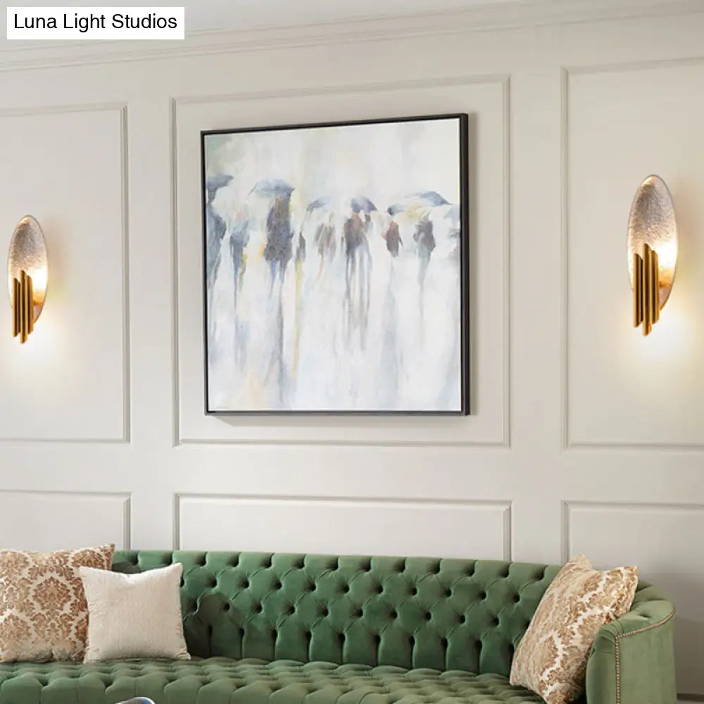Modern Duo Wall Light with Oval Backplate, Cylindrical Shades, Silver and Gold, Indoor Ambient Light, E14 Socket | Sansoti