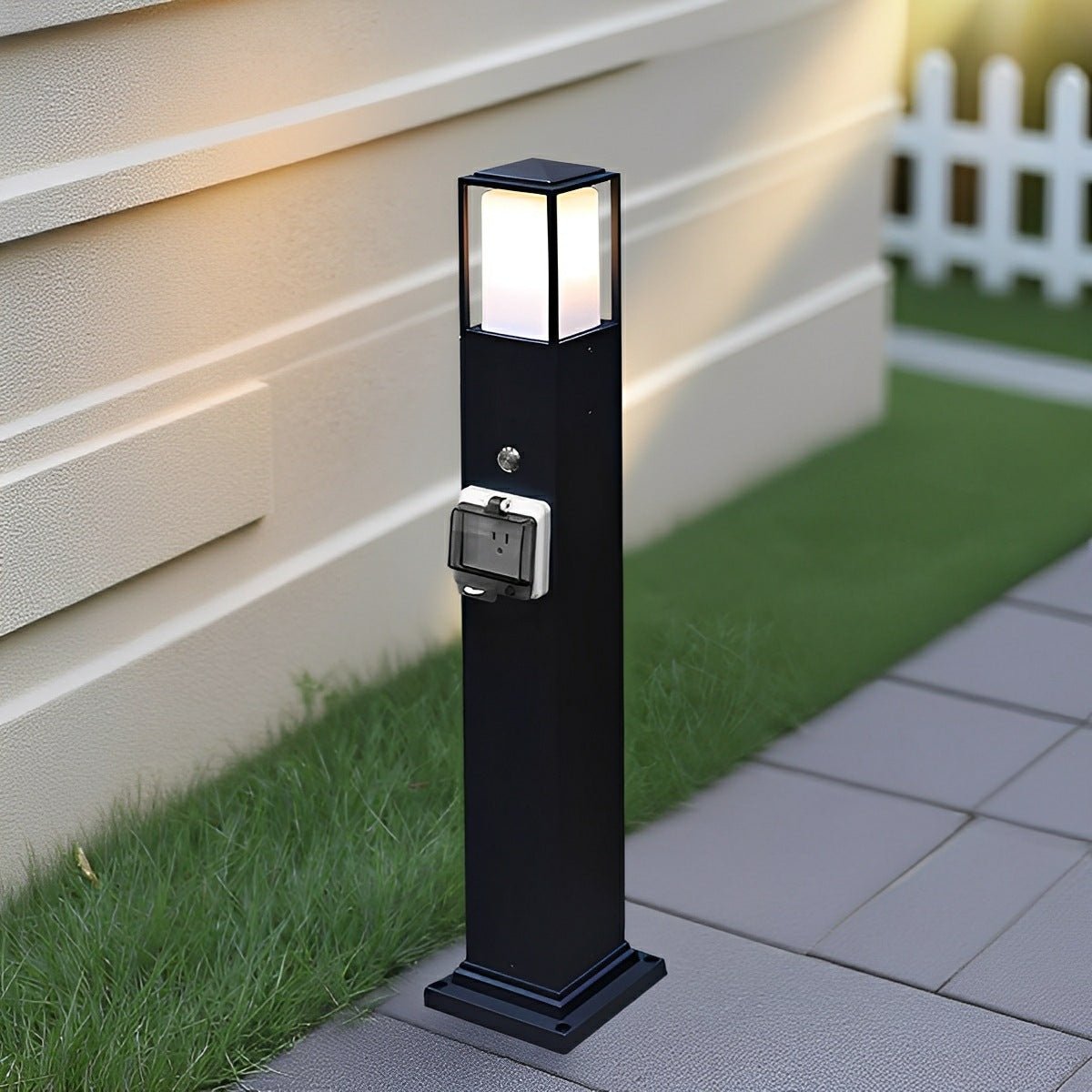 Garden Light with Socket Black Aluminum Warm White LED IP67 Waterproof for Pathway Lighting, Terrace and Garden | Sansoti