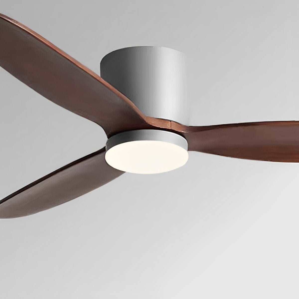 Deckenventilator Mit Lampe Holz 6 Geschwindigkeiten DC Motor Weiß Wohnzimmer Schlafzimmer Esszimmer Skandinavisch Dimmbar LED Fernbedienung | Restfield