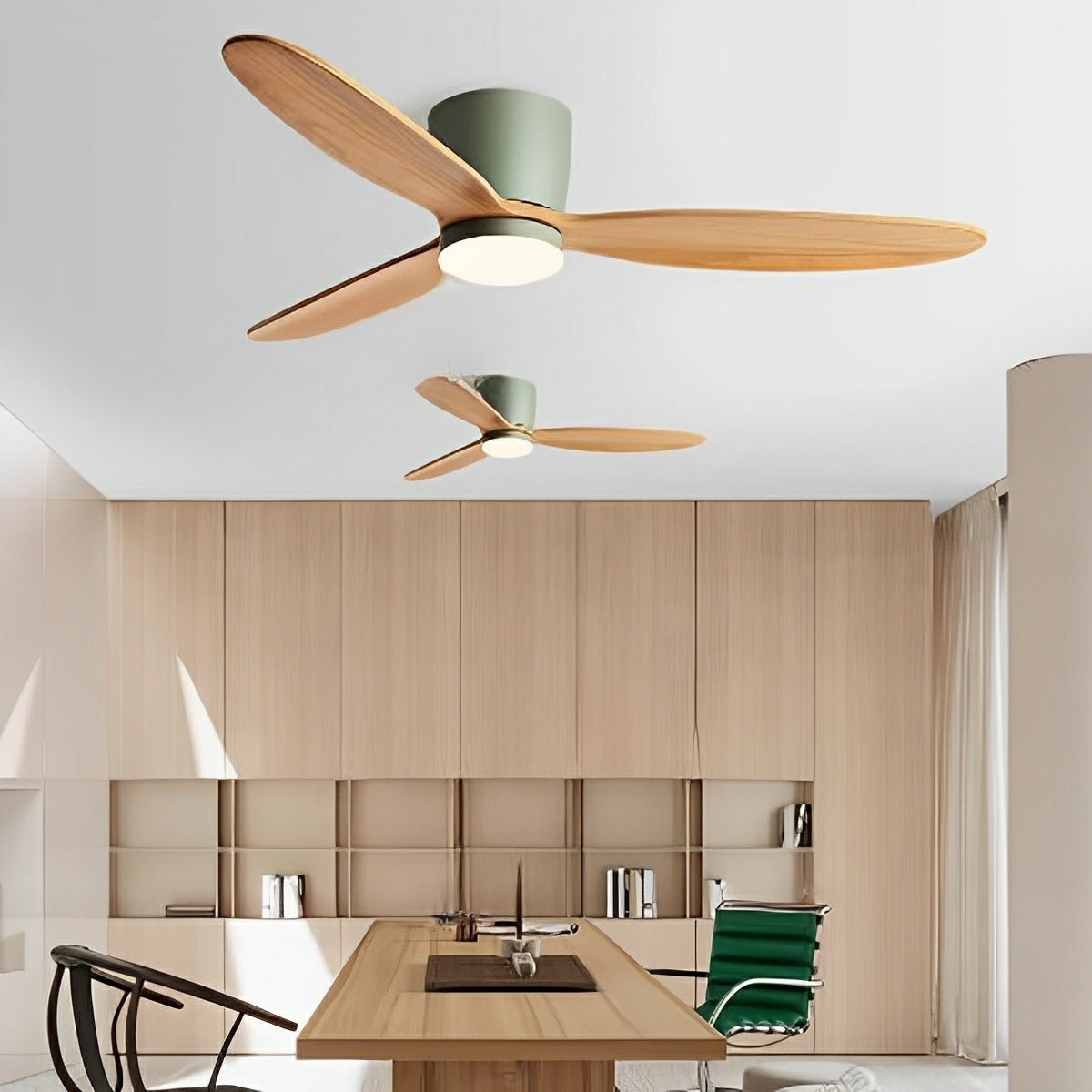 Deckenventilator Mit Lampe Holz 6 Geschwindigkeiten DC Motor Weiß Wohnzimmer Schlafzimmer Esszimmer Skandinavisch Dimmbar LED Fernbedienung | Restfield