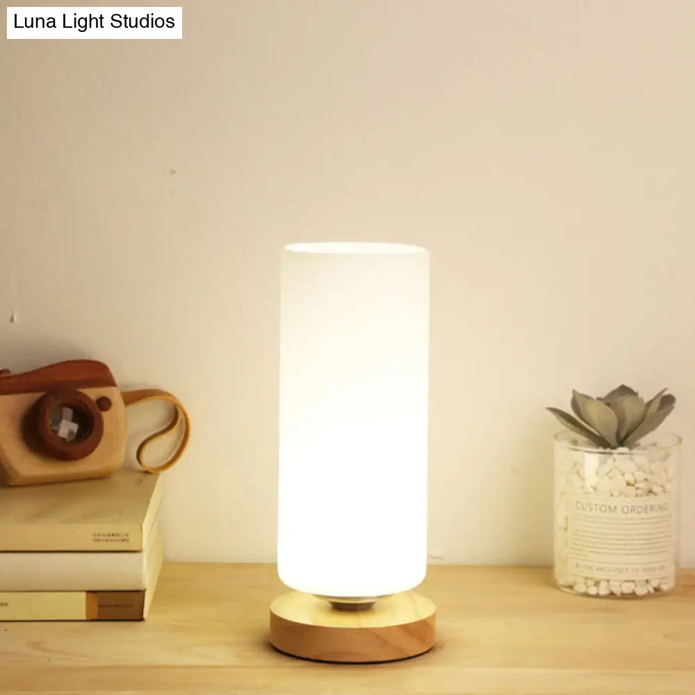 Tafellamp met Glazen Kap Wit Modern Design Leeslamp Bureau Verlichting E26 E27 Fitting Sfeerlamp Tafel | Sansoti