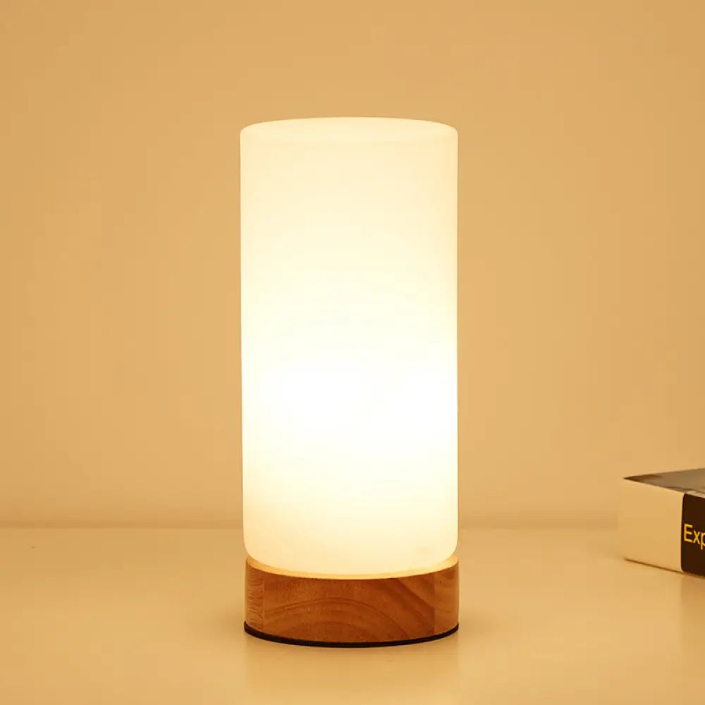 Tafellamp met Glazen Kap Wit Modern Design Leeslamp Bureau Verlichting E26 E27 Fitting Sfeerlamp Tafel | Sansoti