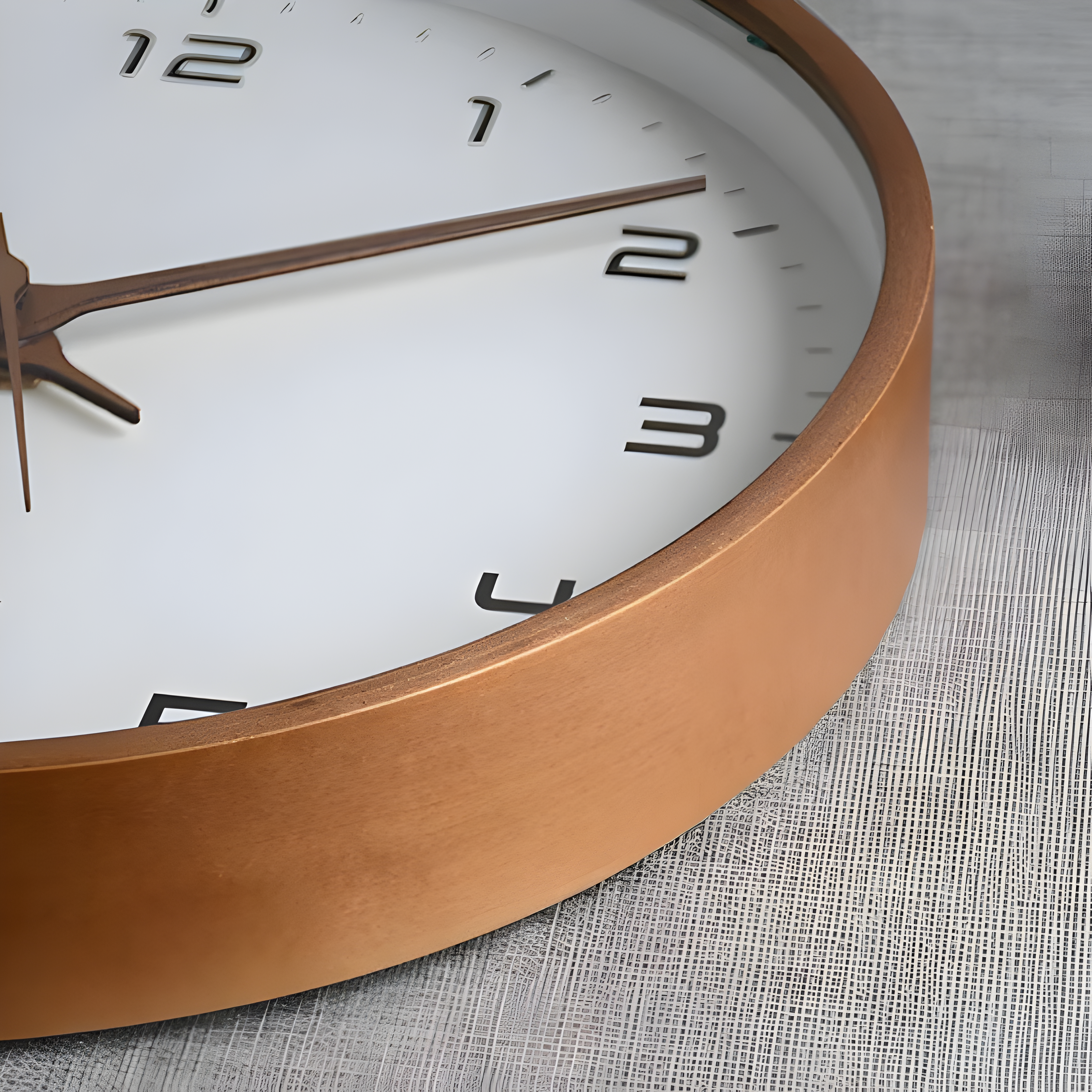 Horloge murale ronde moderne en bois avec mouvement silencieux pour salon, cuisine et chambre | Restfield