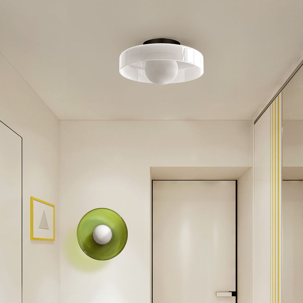 Glazen Schijf Plafondlamp & Wandlamp – Moderne Designverlichting in Glas | Sansoti