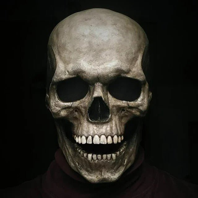 Schedel Masker met Bewegende Kaak Halloween Volhoofd Skelet Cosplay Kostuum Feest Accessoire Horror Latex | Sansoti