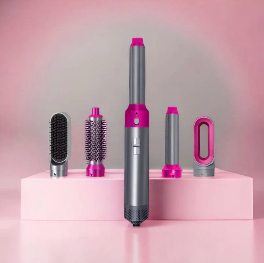 Professioneller 5-in-1 Airstyler mit Aufsätzen und Lufttechnologie für Trocknen, Locken, Volumen und glattes Haar | Restfield