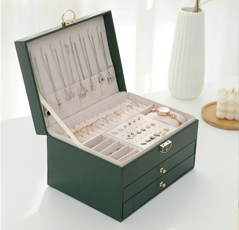Boîte à bijoux de luxe à plusieurs niveaux – Élégant coffret de rangement pour bijoux | Restfield