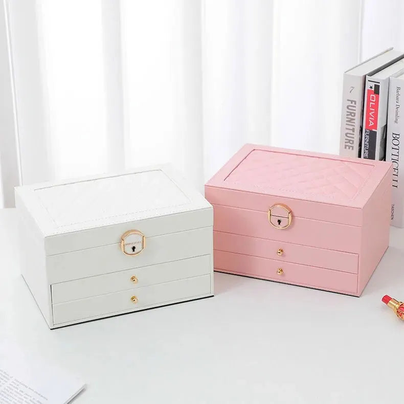 Boîte à bijoux de luxe à plusieurs niveaux – Élégant coffret de rangement pour bijoux | Restfield