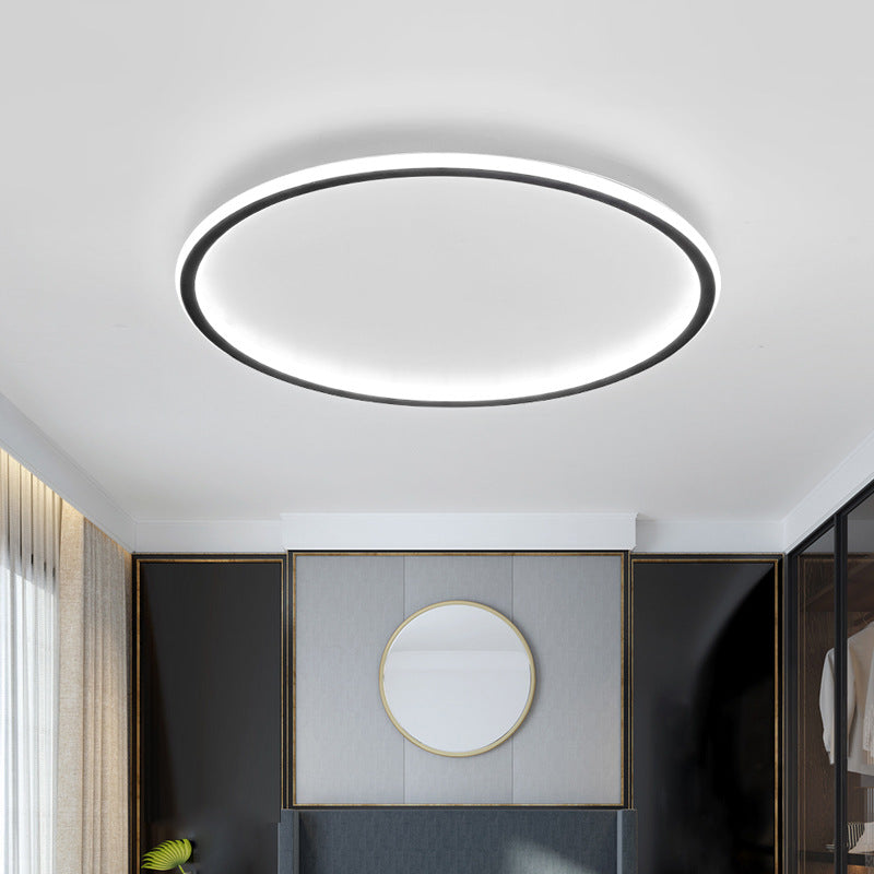 Runde LED-Deckenleuchte Skandinavisches Design Aluminium Esszimmer Wohnzimmer Modern Minimalistisch Dimmbar | Sansoti