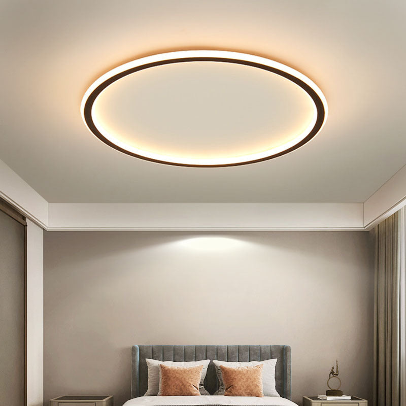 Runde LED-Deckenleuchte Skandinavisches Design Aluminium Esszimmer Wohnzimmer Modern Minimalistisch Dimmbar | Sansoti