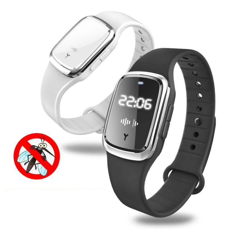Ultrasonische Muggenarmband met 3 Frequentiemodi USB-Oplaadsysteem Insectenbescherming Camping Outdoor | Sansoti