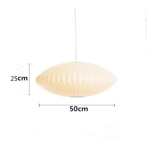 Hanglamp Nelson Bubble Handgebreid Zijde Wit IJzer LED Woonkamer Eetkamer Slaapkamer | Sansoti