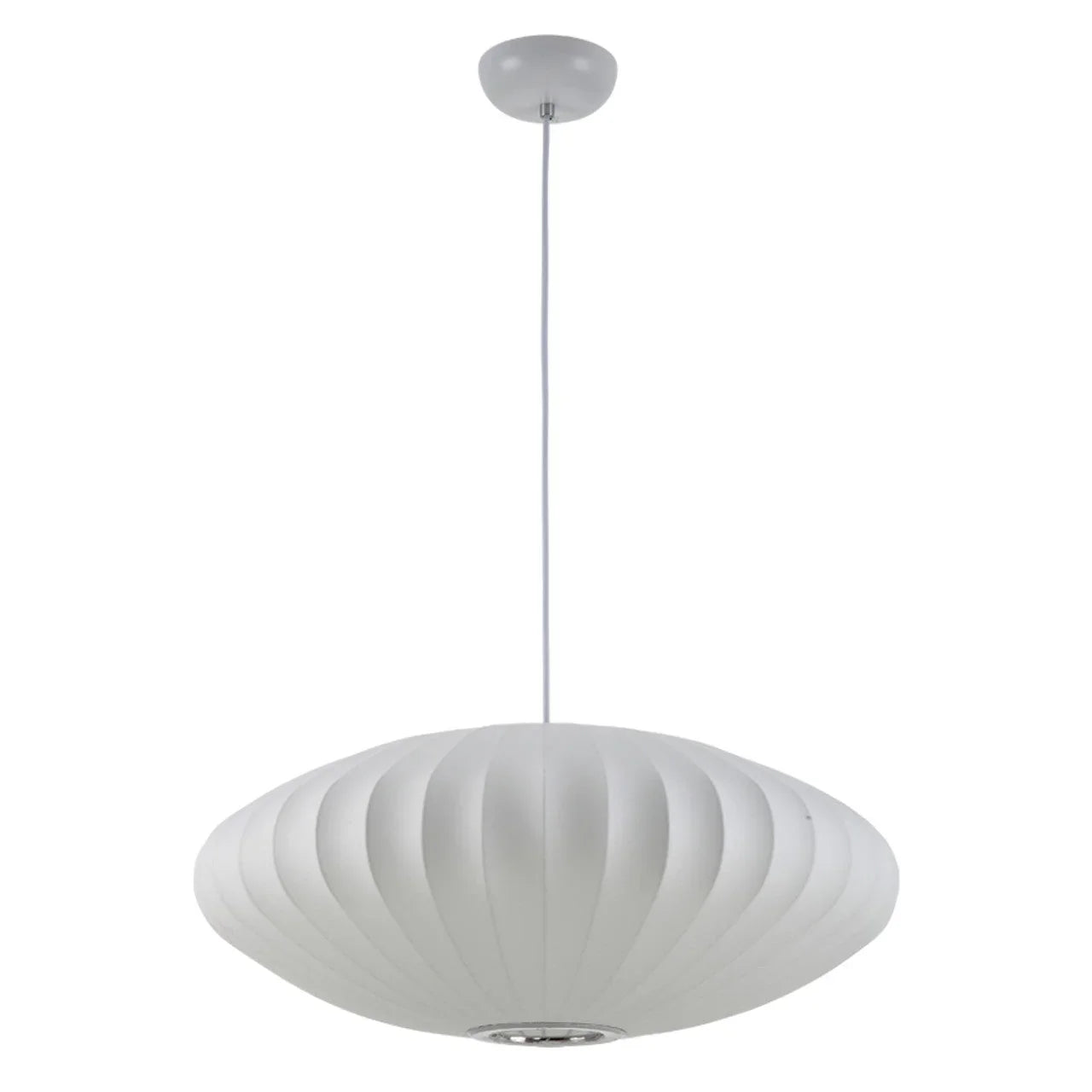 Hanglamp Nelson Bubble Handgebreid Zijde Wit IJzer LED Woonkamer Eetkamer Slaapkamer | Sansoti