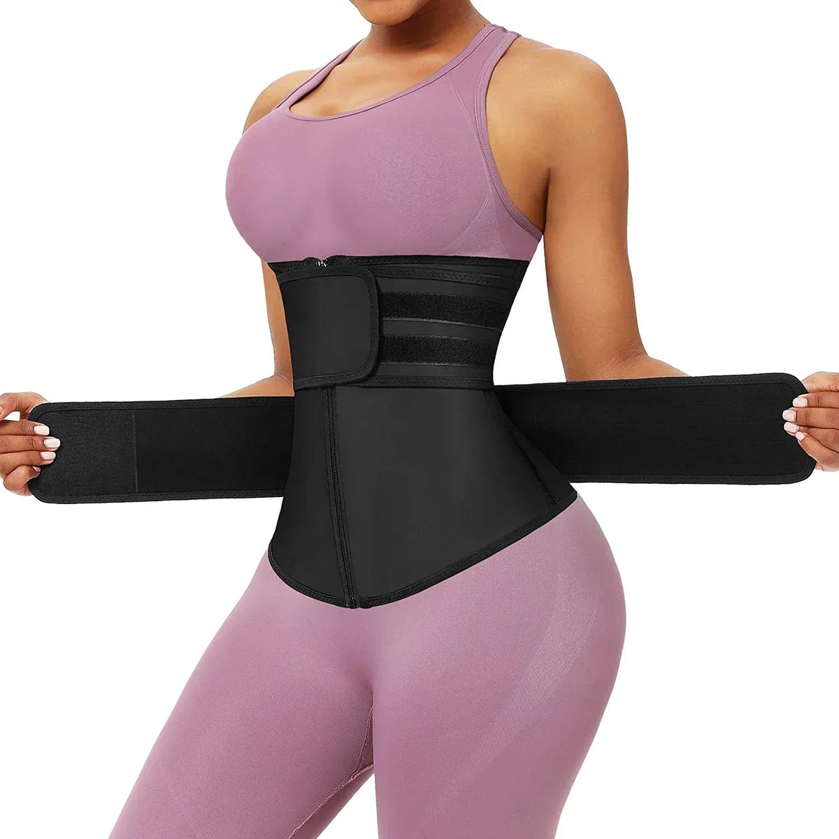 Neopren-Taillengürtel für Fitness und Sport, Schweiß- und Saunaeffekt, verstellbar, für Damen und Herren, Training, Workout und Gewichtsabnahme | Sansoti