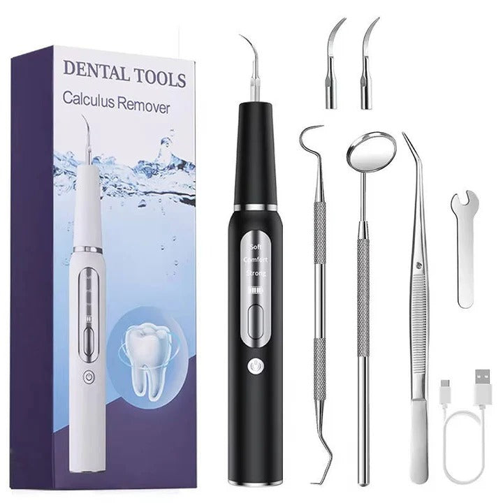 Ultrasonic Pet Teeth Cleaner with LED Light Gentle Vibrations Effective Tartar Removal | Sansoti
