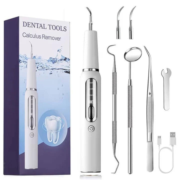 Ultrasonic Pet Teeth Cleaner with LED Light Gentle Vibrations Effective Tartar Removal | Sansoti