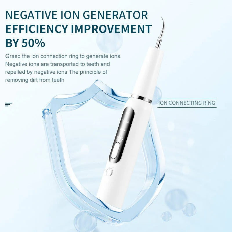 Ultrasonic Pet Teeth Cleaner with LED Light Gentle Vibrations Effective Tartar Removal | Sansoti