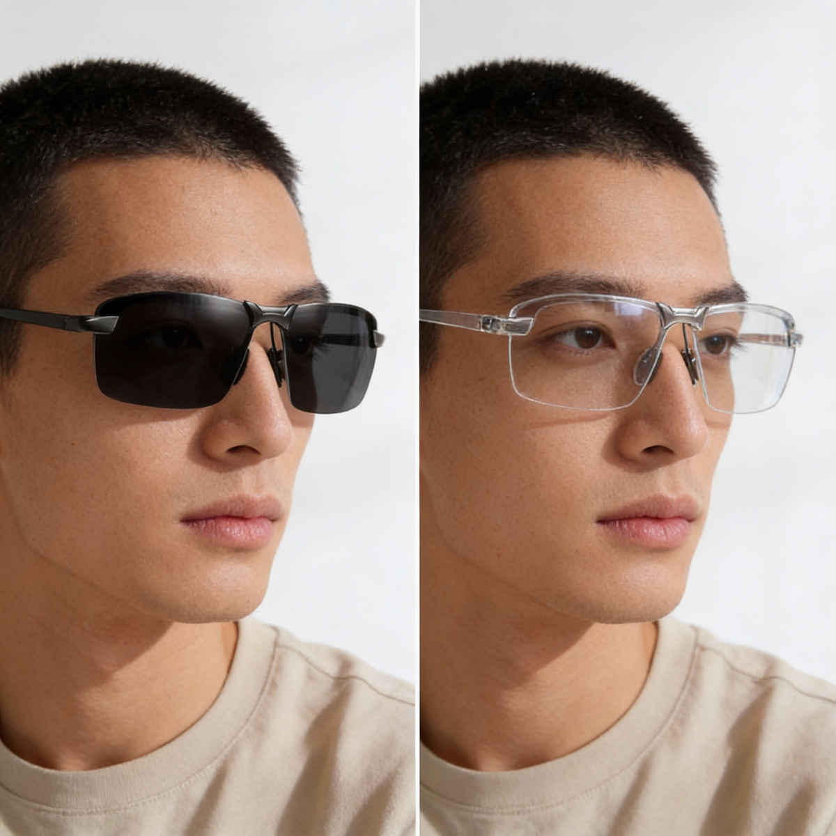 Photochromic Sunglasses with Polarization UV400 Protection Automatic Lens Adjustment Day Night Driving | Sansoti