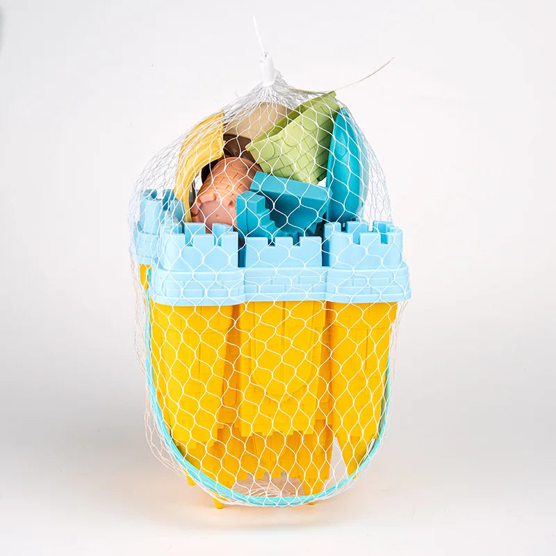 Sandcastle Playset with Buckets and Molds for the Beach and Sandbox – Creative Outdoor Toy for Children | Sansoti