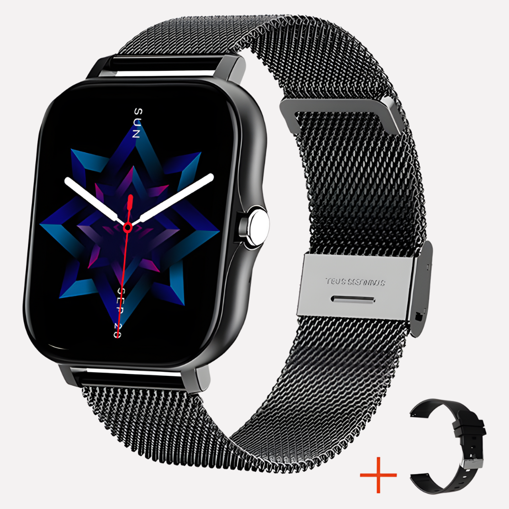 Smartwatch with GPS and Emergency Function for Seniors and Adults, Black, Gold, Silver, Pink Safety Wearable | Sansoti