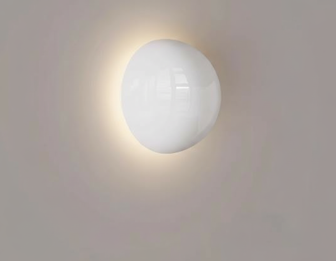 Ronde Wandlamp Metaal LED 16 cm Scandinavisch Design Sfeervol Licht Slaapkamer Hal Gang Woonkamer Brons | Sansoti