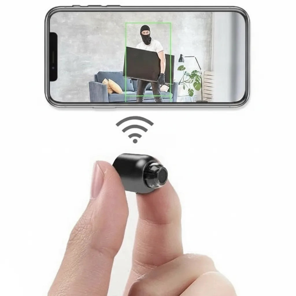 Compacte Wifi Beveiligingscamera 1080P HD met Nachtzicht en Bewegingsdetectie | Sansoti