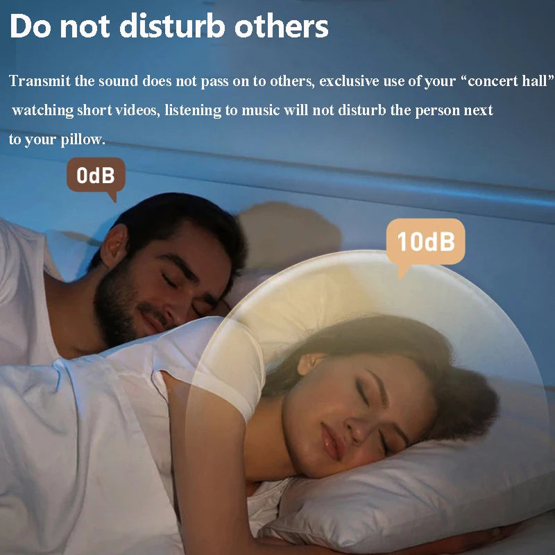 Sleep Speaker with Bone Conduction Technology Sound Vibration Cushion Bluetooth Sleep Aid Under Pillow | Sansoti