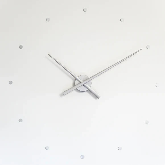 Wandklok Metaal 40cm Zwart Geel Zilver Quartz Uurwerk Scandinavisch Design Tijdweergave Woonkamer Keuken Kantoor Modern Interieur Decoratie | Sansoti