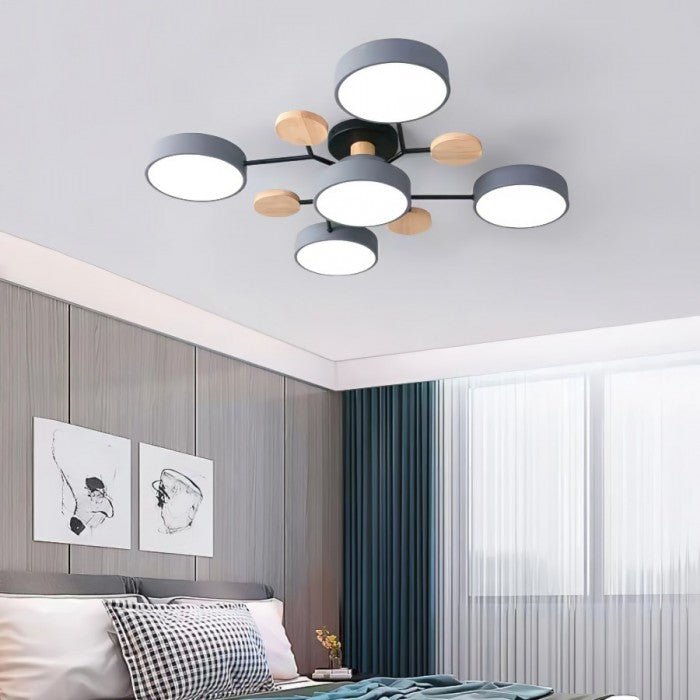 Moderne Plafondlamp met Vertakt Design – Warm LED-licht – Energiezuinig & Duurzaam – Scandinavische Sfeer voor Woonkamer, Eetkamer en Kantoor | Sansoti