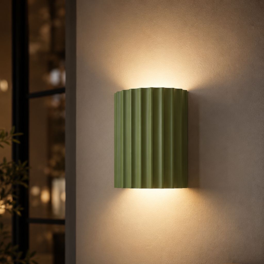 Wandlamp Geribbeld Hars G9 Pastellicht Omhoog Omlaag Verlichting Gangen Slaapkamer Trappenhuis Kinderkamer | Sansoti