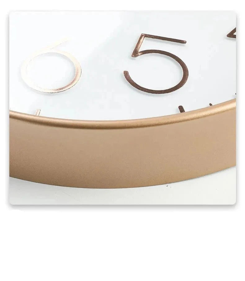 Wanduhr mit leisem Uhrwerk, skandinavisches minimalistisches Design, 30 cm, Wohnzimmer, Schlafzimmer, Büro, Dekoration | Sansoti